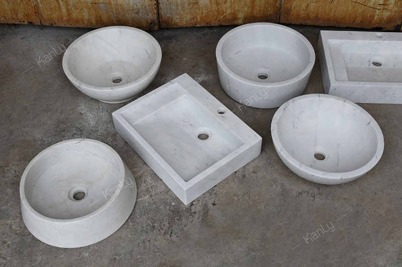 Bộ sưu tập lavabo đá marble tự nhiên chế tác ở Việt Nam