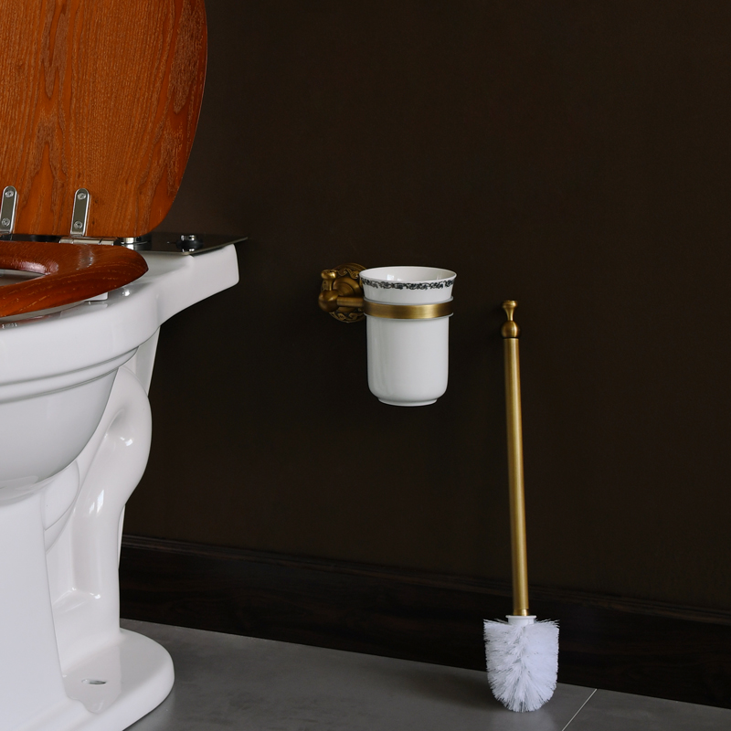Cọ toilet đồng thau cổ điển tạo điểm nhấn độc đáo