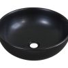 Lavabo tròn đặt bàn màu đen SU512