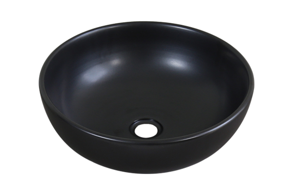 Lavabo tròn đặt bàn màu đen SU512